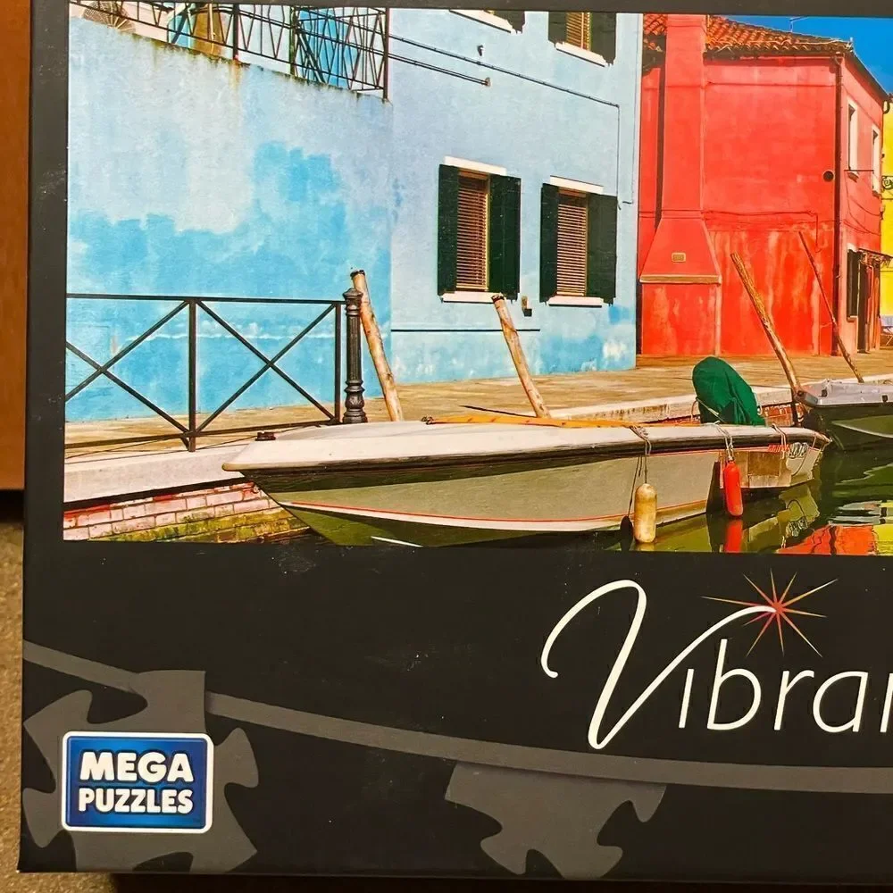 Mega Puzzles Vibrant 750 Piece Puzzle of Venice, Burano  Island, Italy